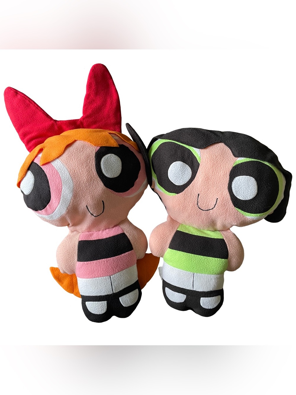 VTG Rare Powerpuff Girls Blossom&Buttercup Pillow Buddies 26”Jumbo Plush Bundle